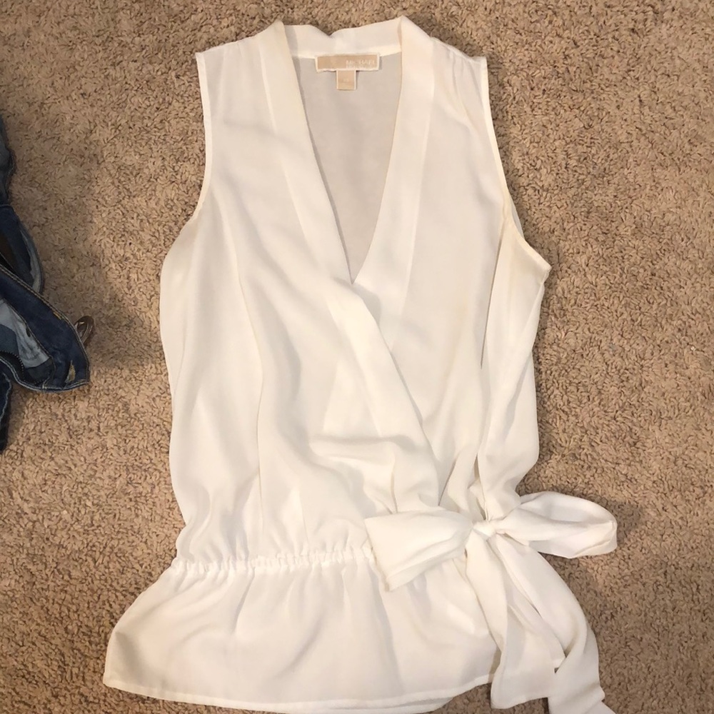 White Michael Kors top